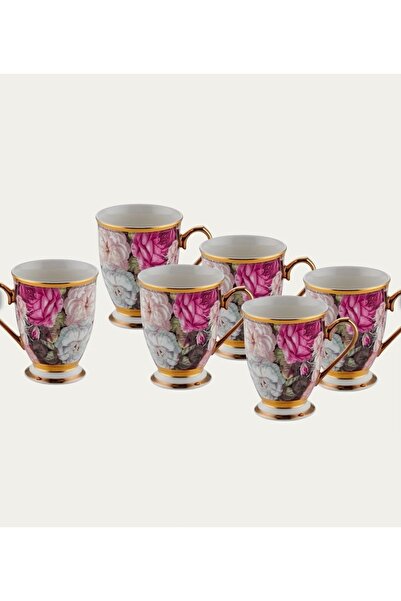 hediye Esterhomedecor Set of 6 Porcelain Mugs