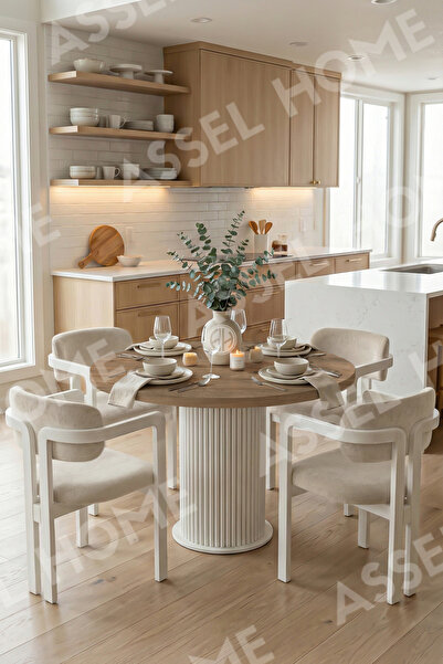 ah assel home Matris Bohem Ayak 4'lü Tokyo Metal Demonte Sandalye 90x90 Masa ...