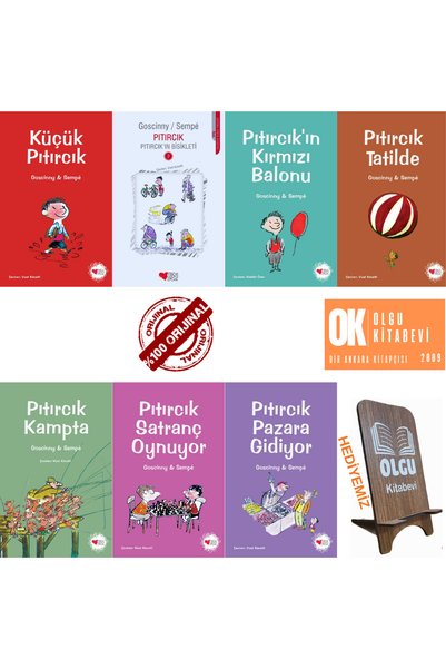 Can Çocuk Pıtırcık Serisi 7 Kitap set ( yeni kapak ORJİNALKİTAP) TELEFON TUTU...
