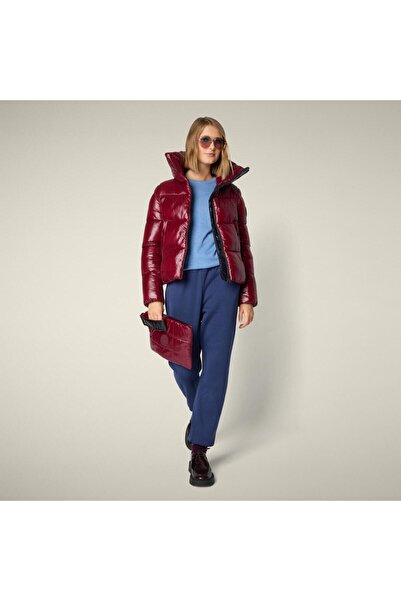 SAVE THE DUCK Kadın Mont Bordo - Isla