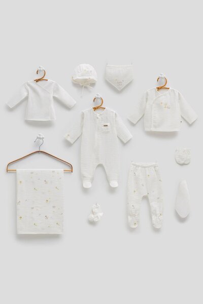 Caramell Sicilia Premium Muslin Set of 10 Men's Ecru