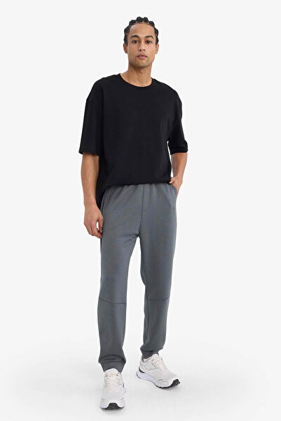DeFacto Standard Fit Scuba Diver Fabric Gray Men's Sweatpants F9381Ax/Gr484