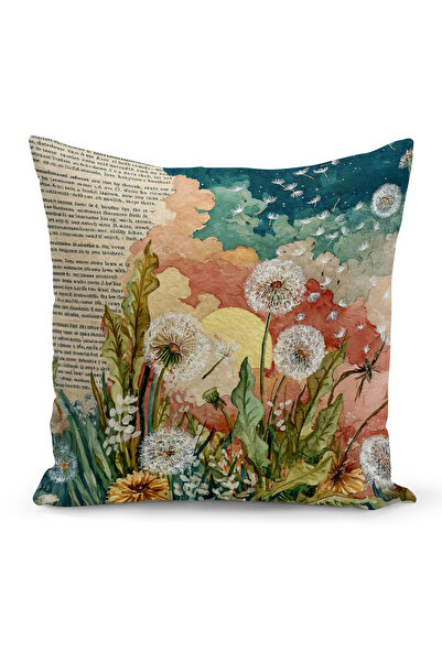 Bertille Home Husă de pernă cu imprimare digitală pe două fețe, seria Spring ...
