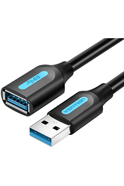 Vention Cablu prelungitor USB 3.0 mascul-femelă CBHBF 1m Negru PVC