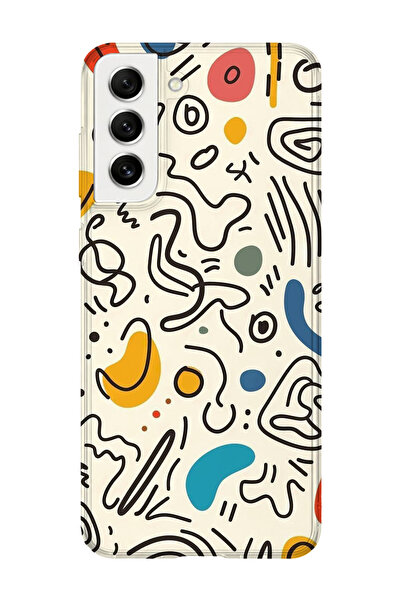 lelia حافظة هاتف شفافة مطبوعة متوافقة مع هاتف سامسونج جالاكسي S22 بلس |   مجم...