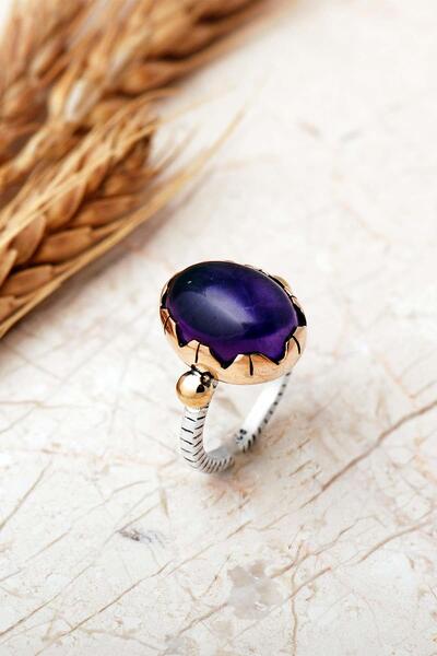 Sümer Telkari 3 Farklı Doğal Taş Seçenekli Elişi Ayarlanabilir 925 Ayar Gümüş...