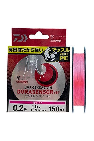 daiwa Gekkabijin Durasensor 150mt PE #0.2 1.8kg Aji İp Misina Sakura Pink