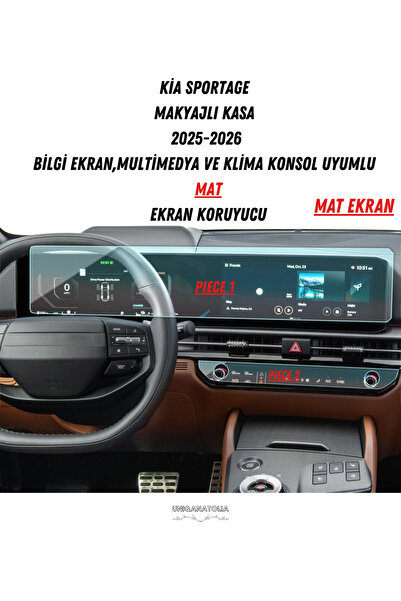 UniqAnatolia Kia Sportage 2025-2026 Multimedia and Air Conditioning Console C...