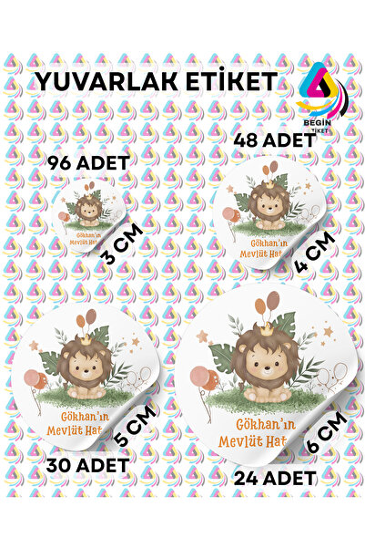 BEGİN ETİKET YENİ DOĞAN BEBEK ETİKETİ KİŞİSELLEŞTİRİLEBİLİR STİCKER YAPIŞKAN ...