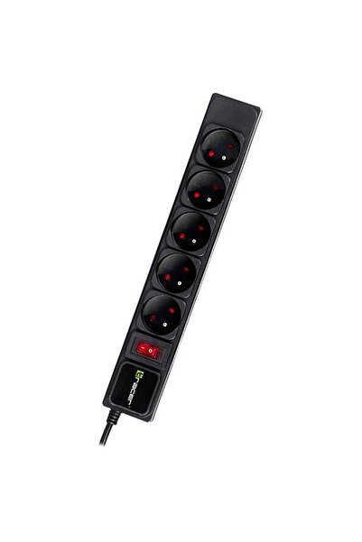 Tracer Power strip PowerGear 1.5m Black 5 sockets