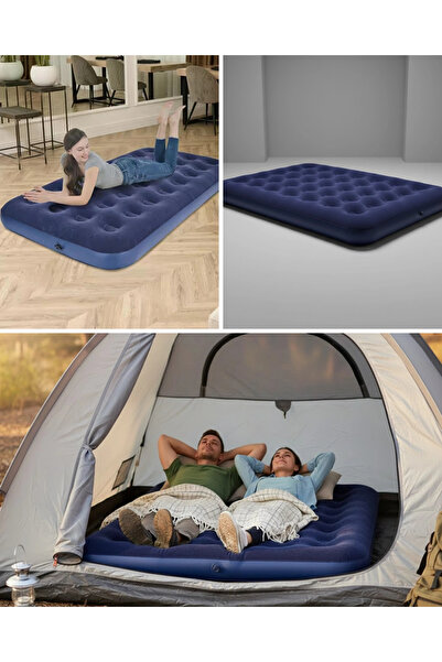 Epilons Saltea gonflabilă multifuncțională dublă cu supapă de umflare rapidă