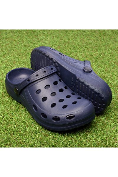 Flame Women's Closed Rubber Clogs, F002, Dark Blue