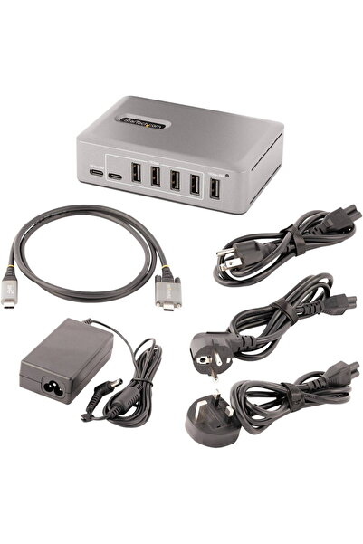 startech .com 10-Port USB-C Hub, 8x USB-A + 2x USB-C