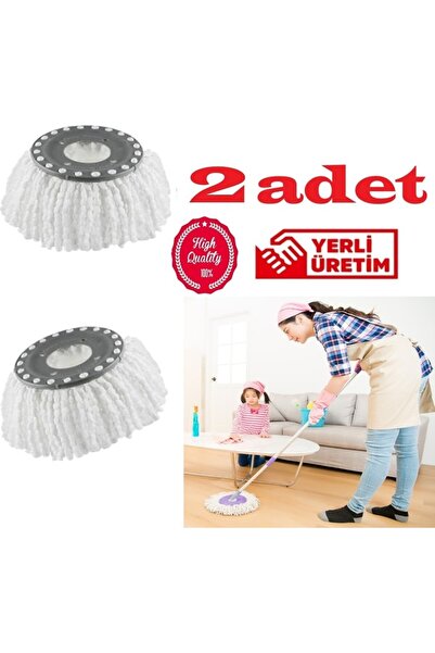 WERMOPLAST Safirs Yedek Mikrofiber Mop Ucu Başlığı (2 Adet) Boyut (40X40)
