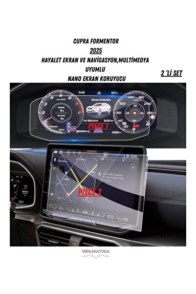 UniqAnatolia Cupra Formentor 2025 Ghost Instrument Cluster and Multimedia Com...