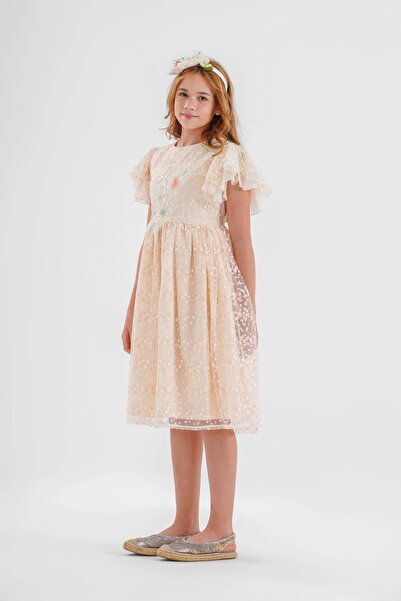 LAMİS FASHİON Tulle Floral Dress – A Charming Spring Look