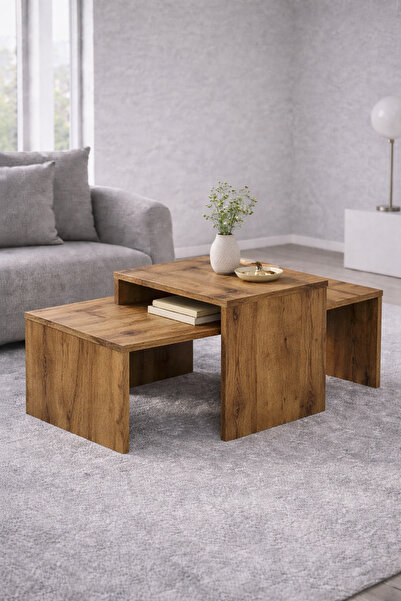 258 MoLife Lora Orta Sehpa 2' Li - Oturma Odası , Salon - Çam