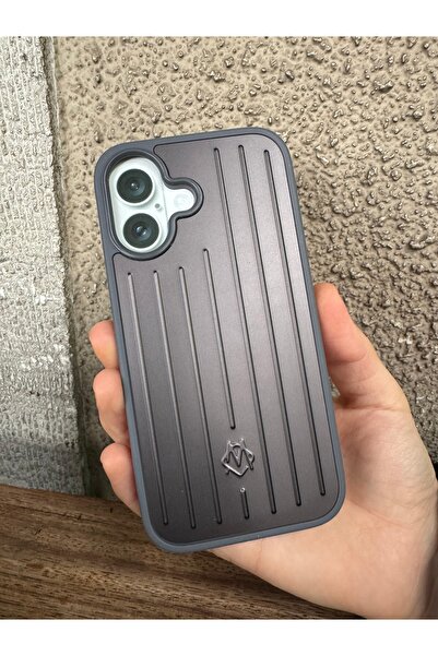 daystar غطاء هاتف رمادي مخطط مميز متوافق مع آيفون 17