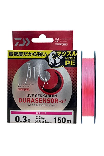 daiwa Gekkabijin Durasensor 150mt PE #0.3 2.2kg Aji İp Misina Sakura Pink