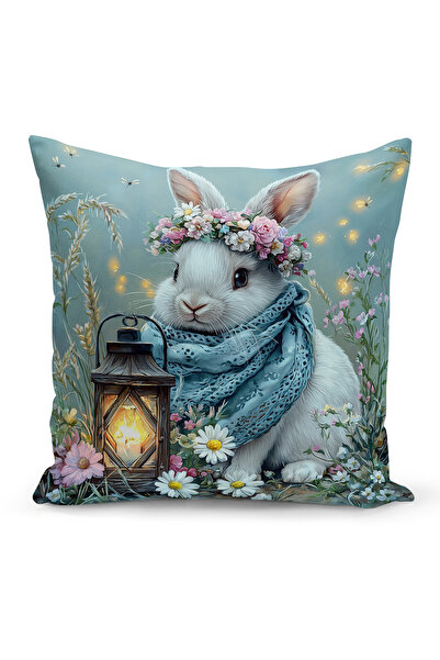 Bertille Home Ανοιξιάτικη Σειρά Κάλυμμα Μαξιλαριού Διπλής Όψης με Ψηφιακή Εκτ...