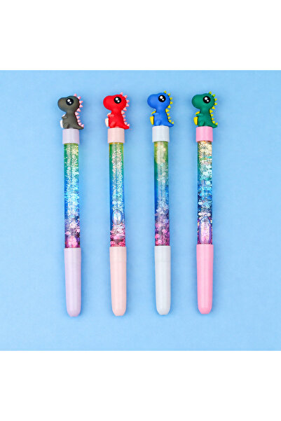 hediye Simli Dinozor Figürlü Jel Kalem 137-440