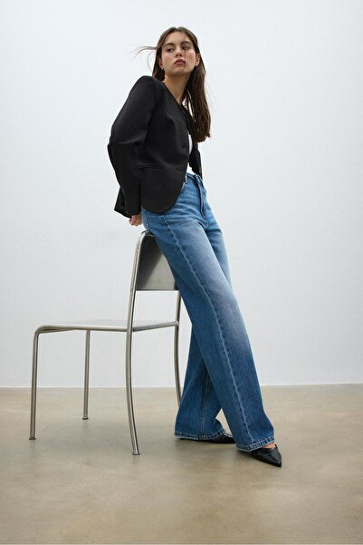 Stradivarius Bisiklet yaka blazer ceket