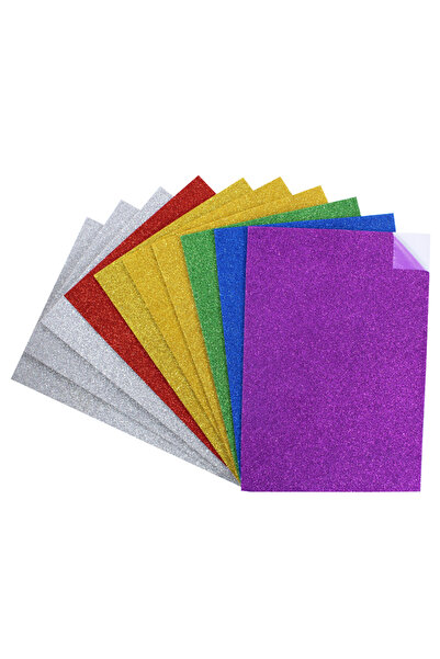 Loolipo Set 10 coli autoadezive din spumă glitter