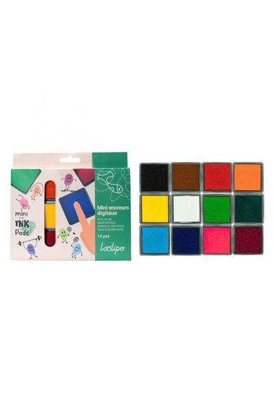 Loolipo Set de 12 tușiere colorate, 4 x 4 cm