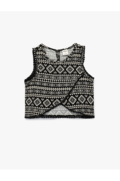 Koton Bluză din bumbac, fără mâneci, cu decolteu tip crew, croială asimetrică...