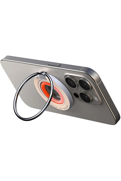 Joyroom Magnetic Phone Holder JR-ZS383, Silicone, Orange, 4.7-7"