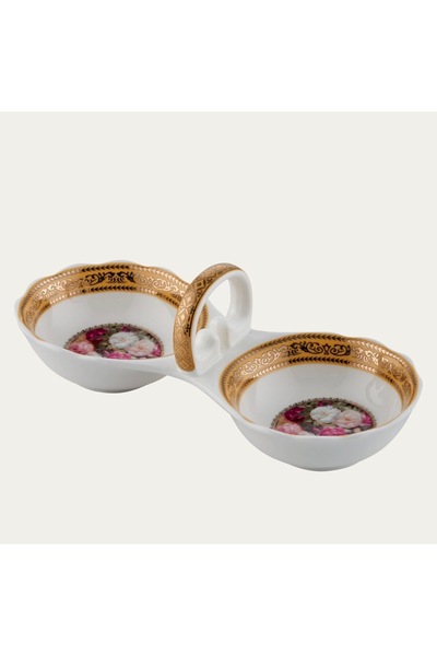 hediye Esterhomedecor 6-Piece Porcelain Coffee Cup and Turkish Delight Bowl Set