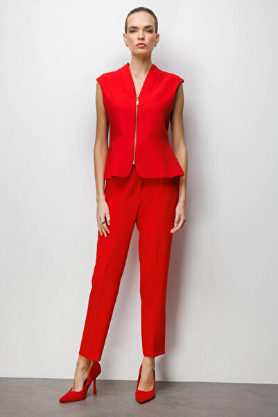 Ekol Straight Cut High Waist Trousers 1012