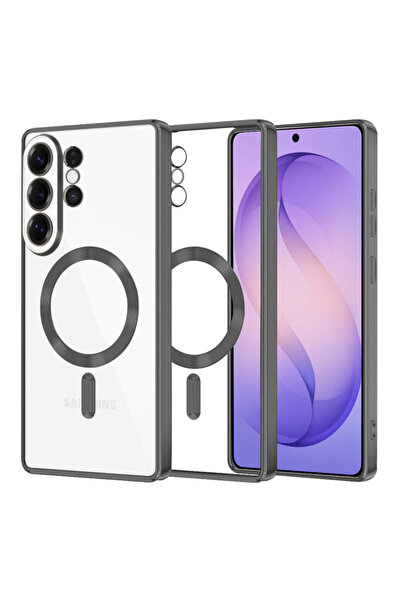 Techsuit Premium Case for Samsung Galaxy S26 Ultra Luxury Crystal MagSafe, Black