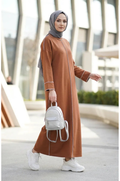 sefamerve Two Thread Sports Dress 71167-05 Tan