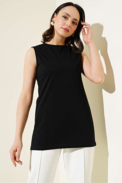 Elfin Crew Neck Sleeveless Cotton Underwear White