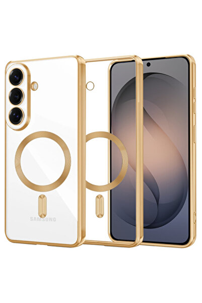 Techsuit Πολυτελής θήκη για Samsung Galaxy S26 Luxury Crystal MagSafe, χρυσή