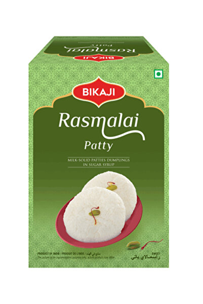 Bikaji Rasmalai Patty 1000 Grams in Can | Traditional Recipe | Made with All ...