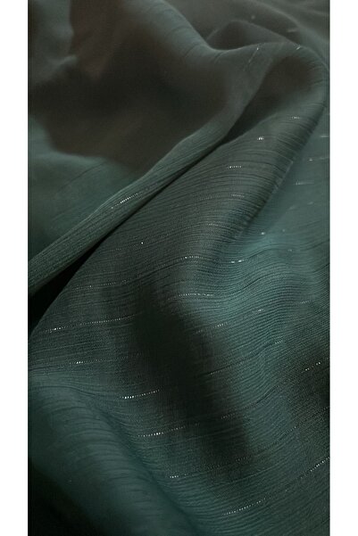 feminen Țesătură din șifon, culoare verde smarald cu sclipiri
