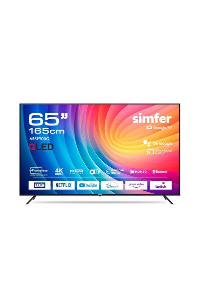 Simfer 65SF900Q 165 Ekran 65" Ultra HD Google QLED Tv