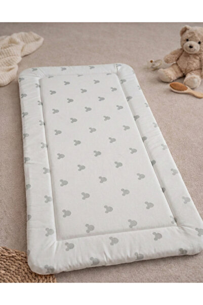 TAL&CO Sıvı Geçirmez %100 Pamuk Bebek Alt Açma Matı 32x68 cm - Portatif Seyah...