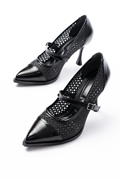 ACMZ SHOES Stiletto Heels with Mesh Details