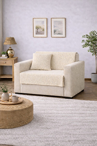 NazeninHome Sofa Cover |   Tv Blanket |   Muslin Coverlet 100 X 220 cm (2 Lay...