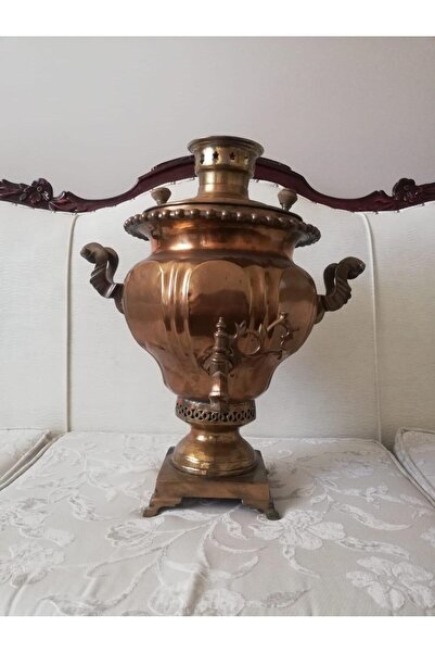 ABBRA Antika semaver ve tepsi