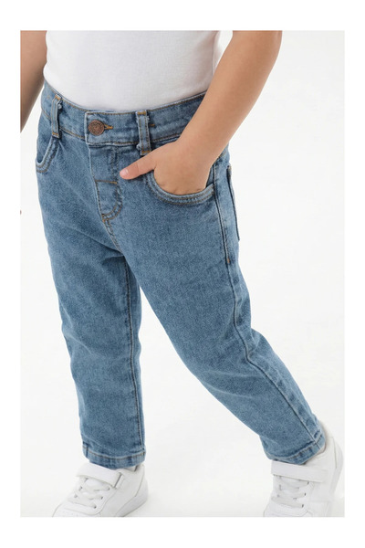 Mini Baray Quality Fabric Girls' Jean Pants 1,2,3,4 Years Old