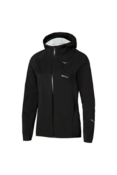 MIZUNO Waterproof 20K Hooded Jacket Women's Raincoat Black