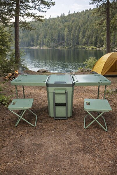 OEM Ladă Frigorifică 30L – Set Picnic cu Masă Pliabilă și 2 Scaune Incorporat...