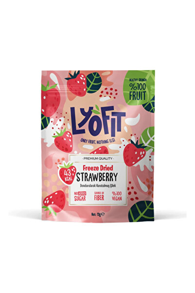 Lyofit Food فراولة مجففة بالتجميد 12 جرام 1 قطعة