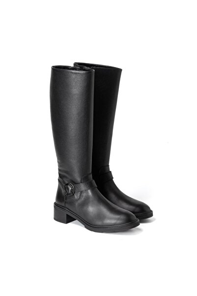 Anıl Ayakkabı حذاء نسائي من Castle 22900 مصنوع من الجلد الطبيعي باللون الأسود...