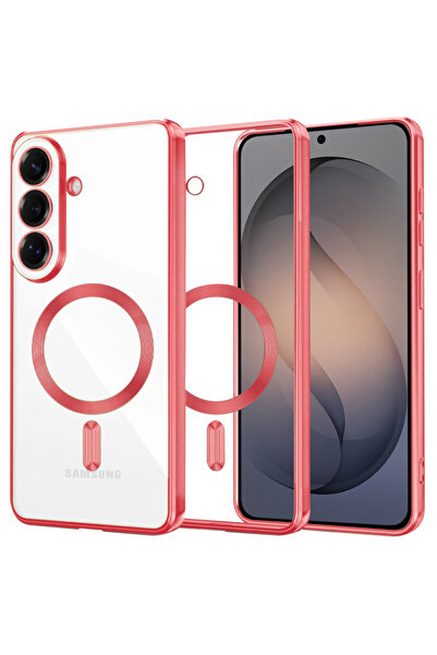 Techsuit Θήκη Premium για Samsung Galaxy S26 Luxury Crystal MagSafe, Κόκκινη