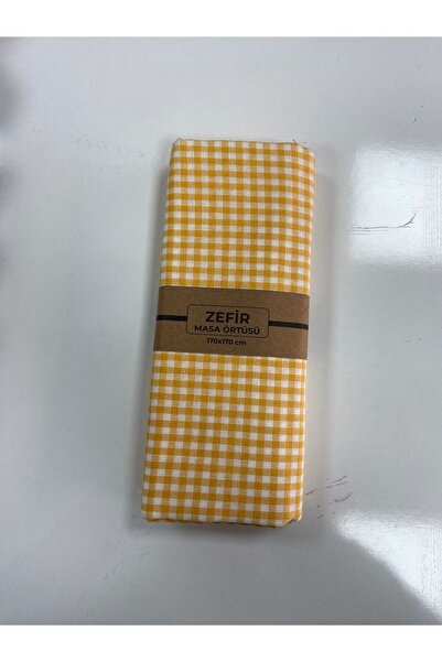 Bambus Kareli 170 x 170 Zefir Masa Örtüsü / Sofra Bezi / Piknik Örtüsü